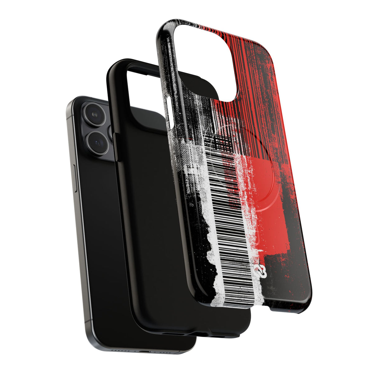 Distorted Barcode · Tough 2.0 Magnetic Phone Case for iPhone · Black