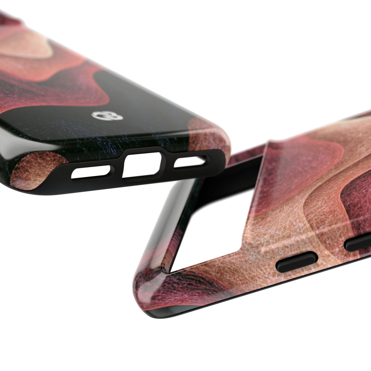 Rose Contour Waves · Tough Phone Case for Pixel ·  Pink
