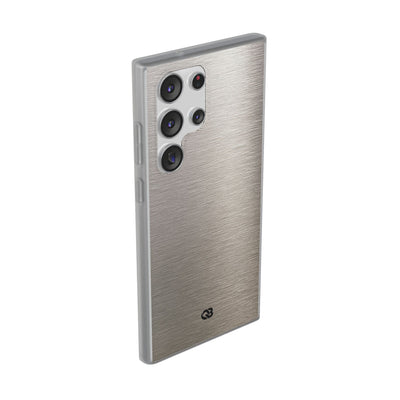Grey Lite Phone Case for Samsung - Brushed Nickel Linen