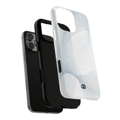 White Tough 2.0 Magsafe Phone Case for iPhone - Arctic Line Current