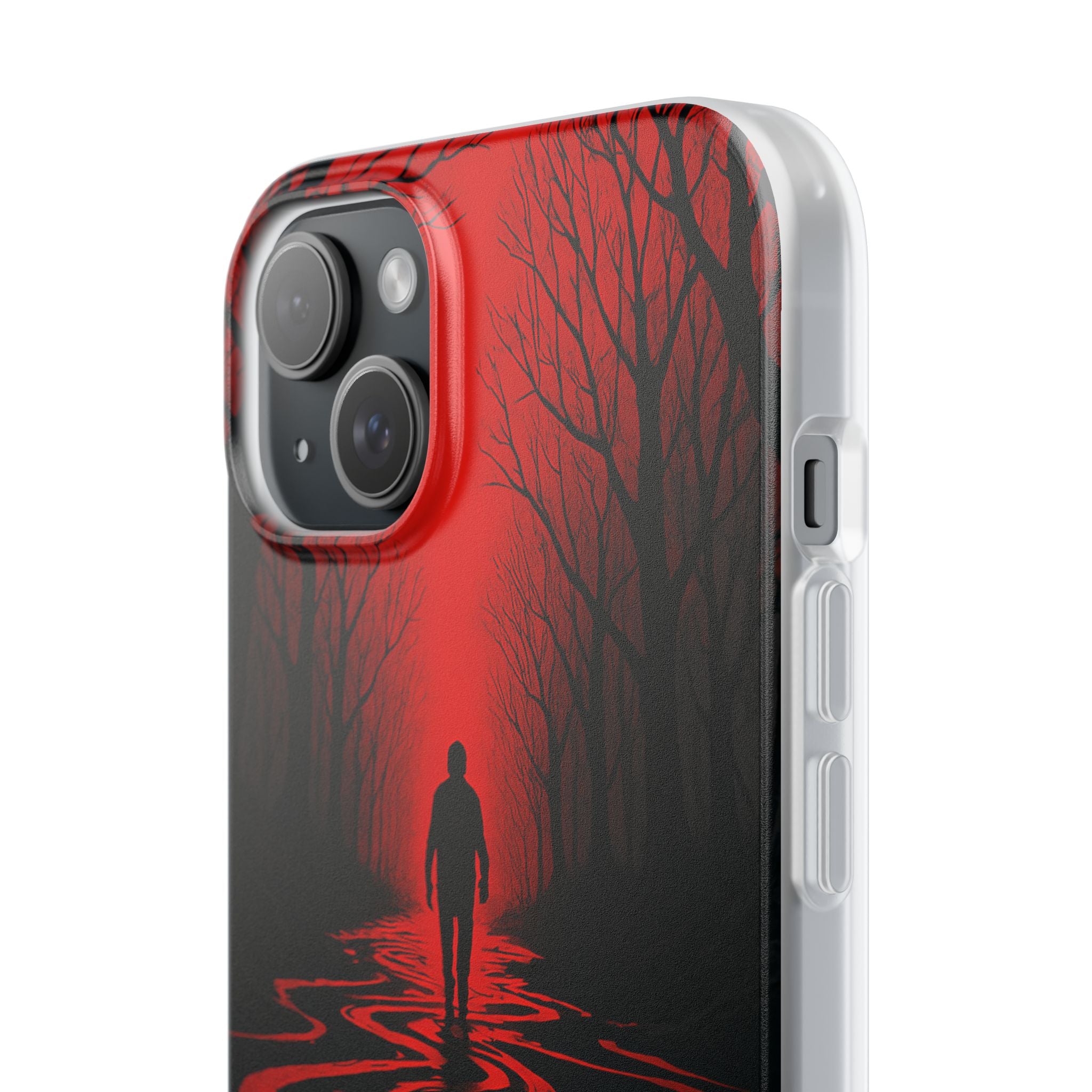 Crimson Shadow Path · Soft Phone Case for iPhone