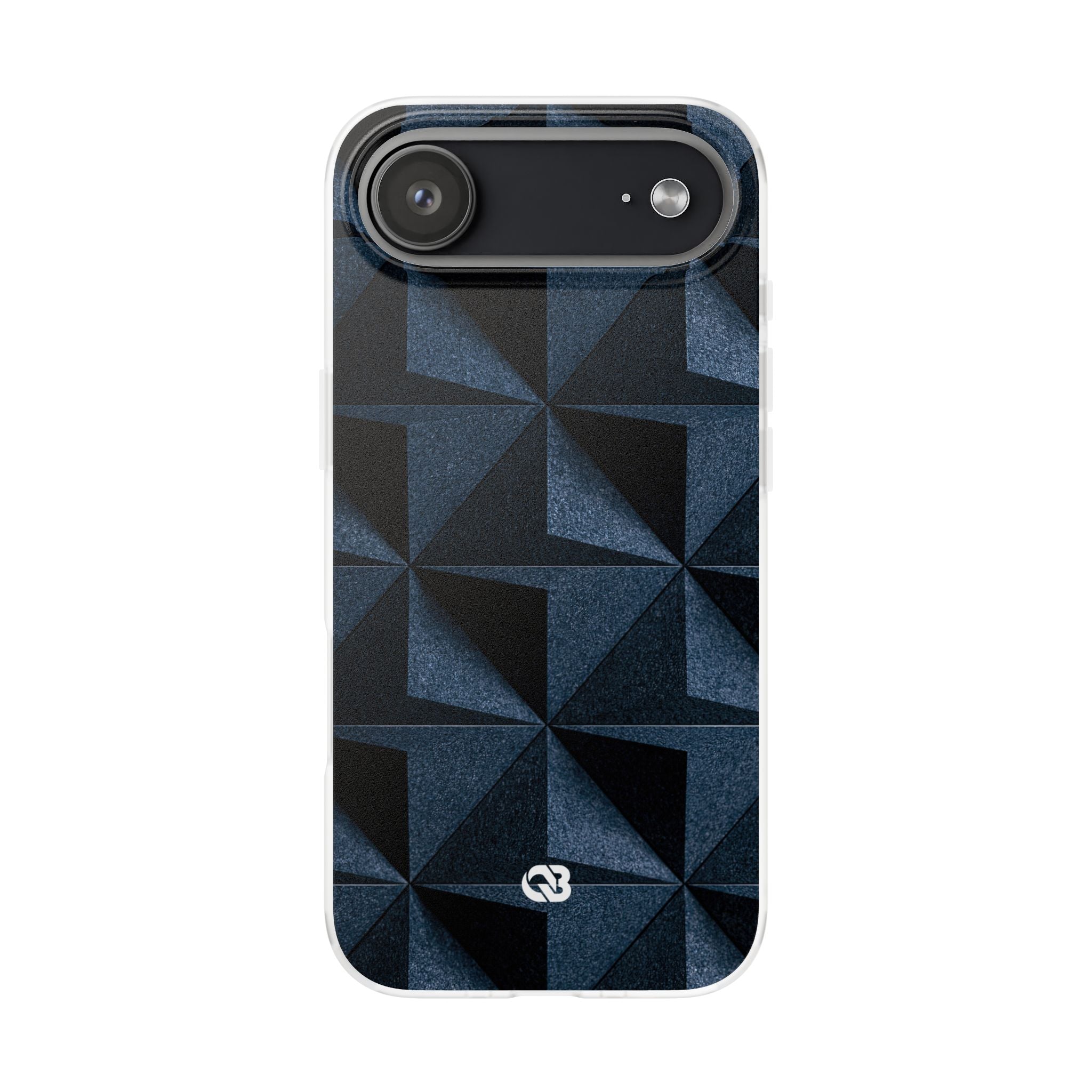 Blue Lite Phone Case for iPhone - Indigo Basalt Facets