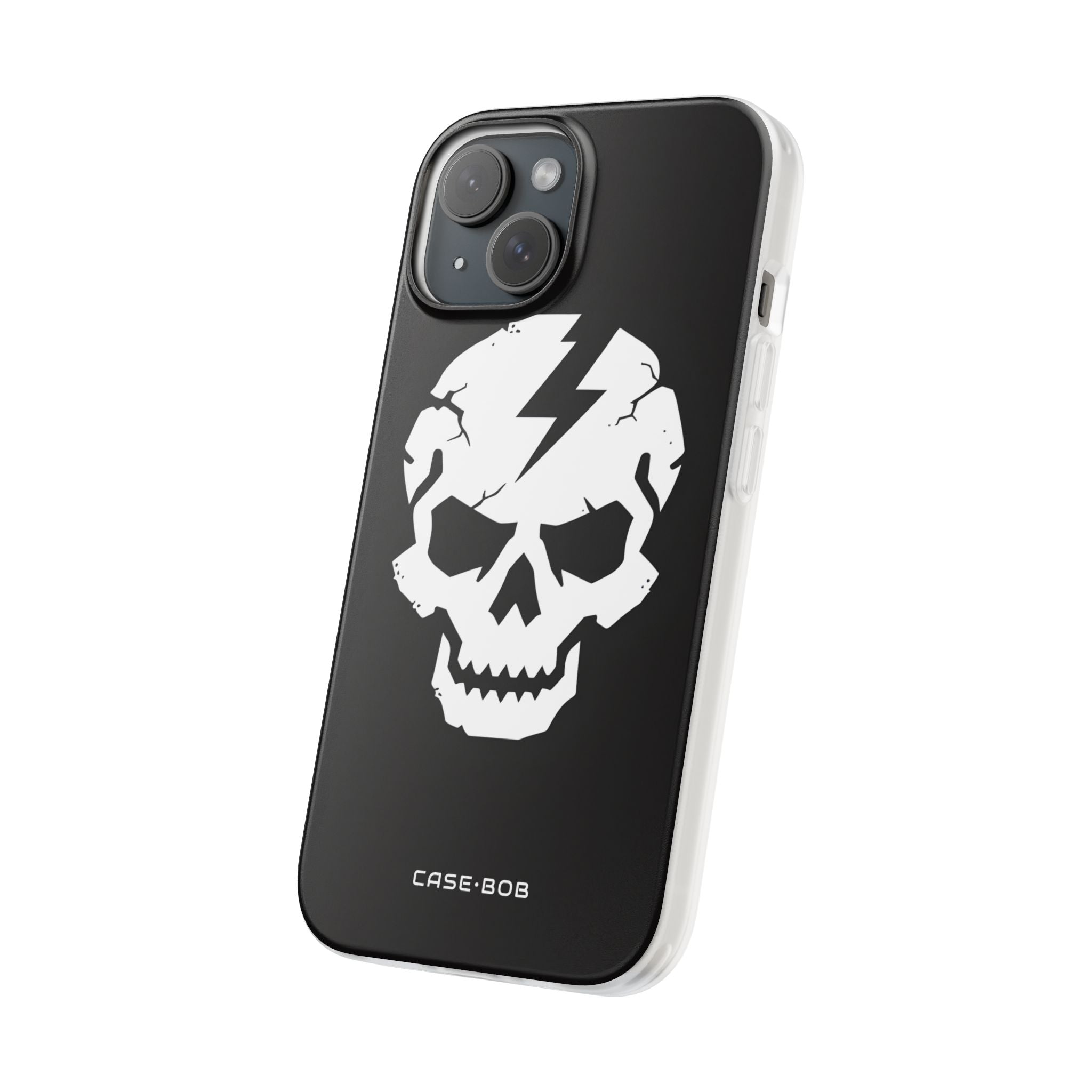 Lightning Skull iPhone 15 Case - Soft