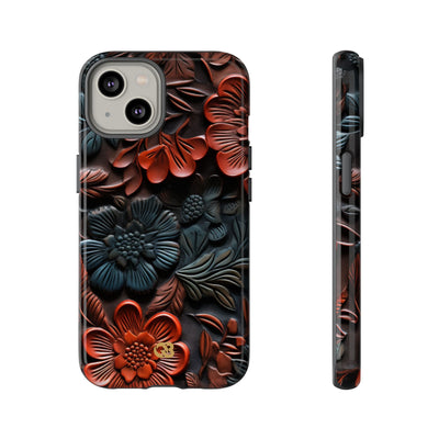Carved Earth Bloom · Tough Coque de téléphone pour iPhone