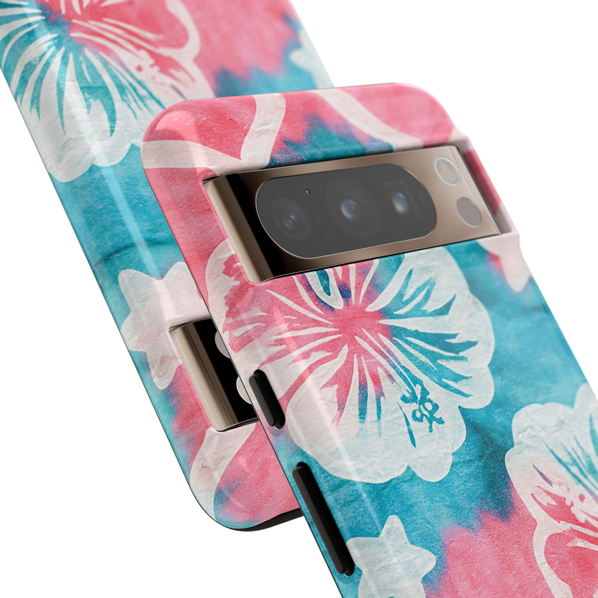 Tropical Hibiscus Bloom · Tough Phone Case for Pixel ·  Teal