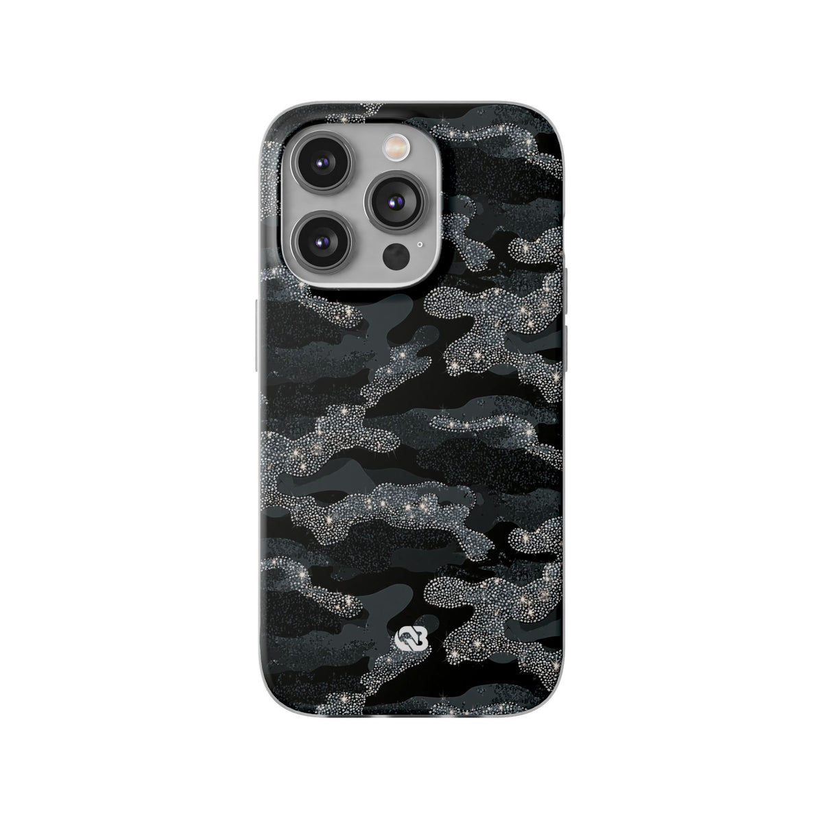 Glitter Shadow Camo · Lite Phone Case for iPhone ·  Black