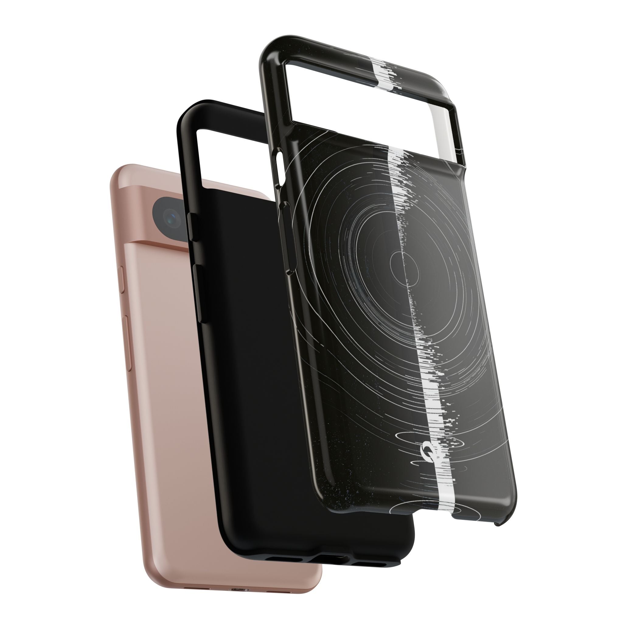 Black Tough Phone Case for Google Pixel - Obsidian Orbital Signal