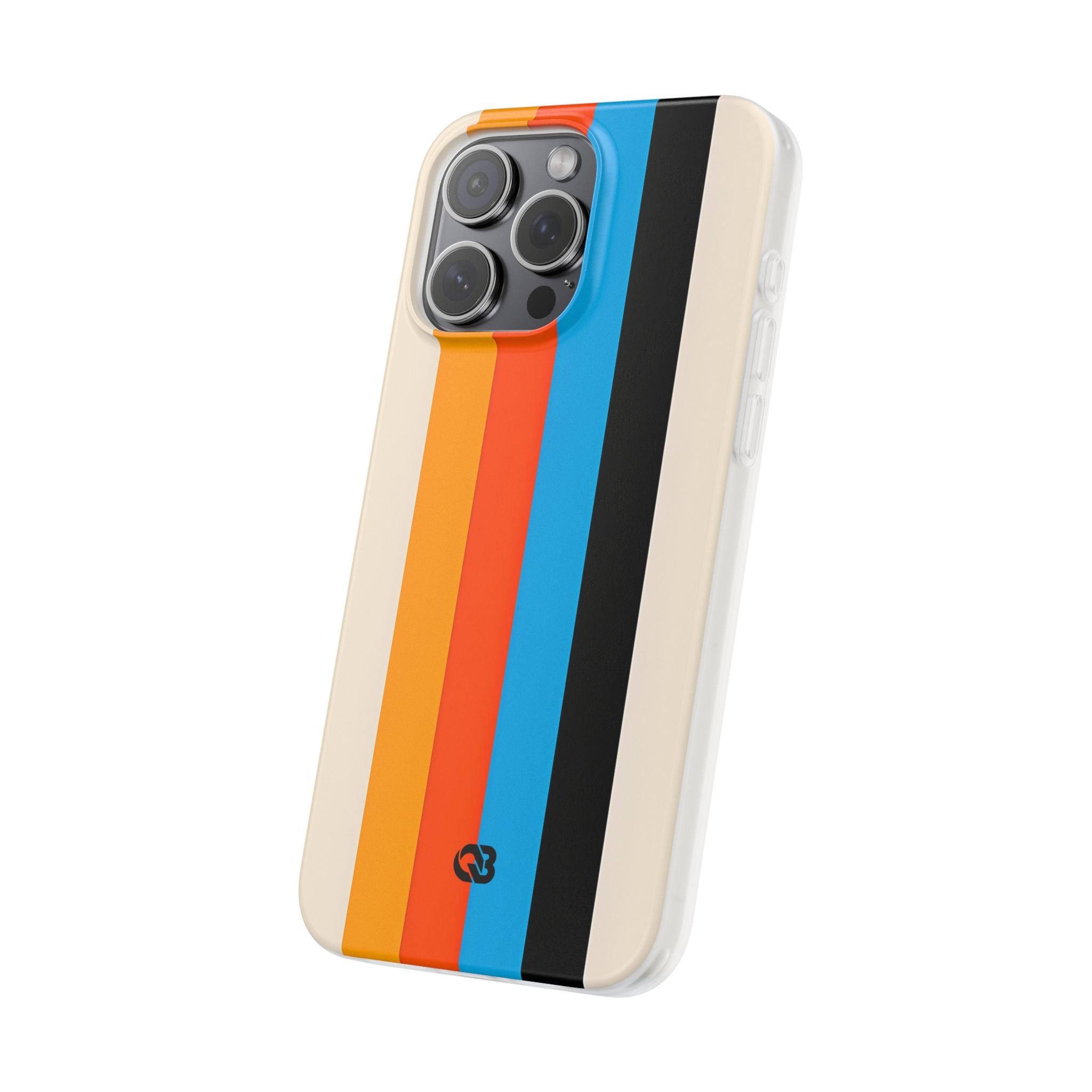 Retro Racing Stripes · Soft Phone Case for iPhone