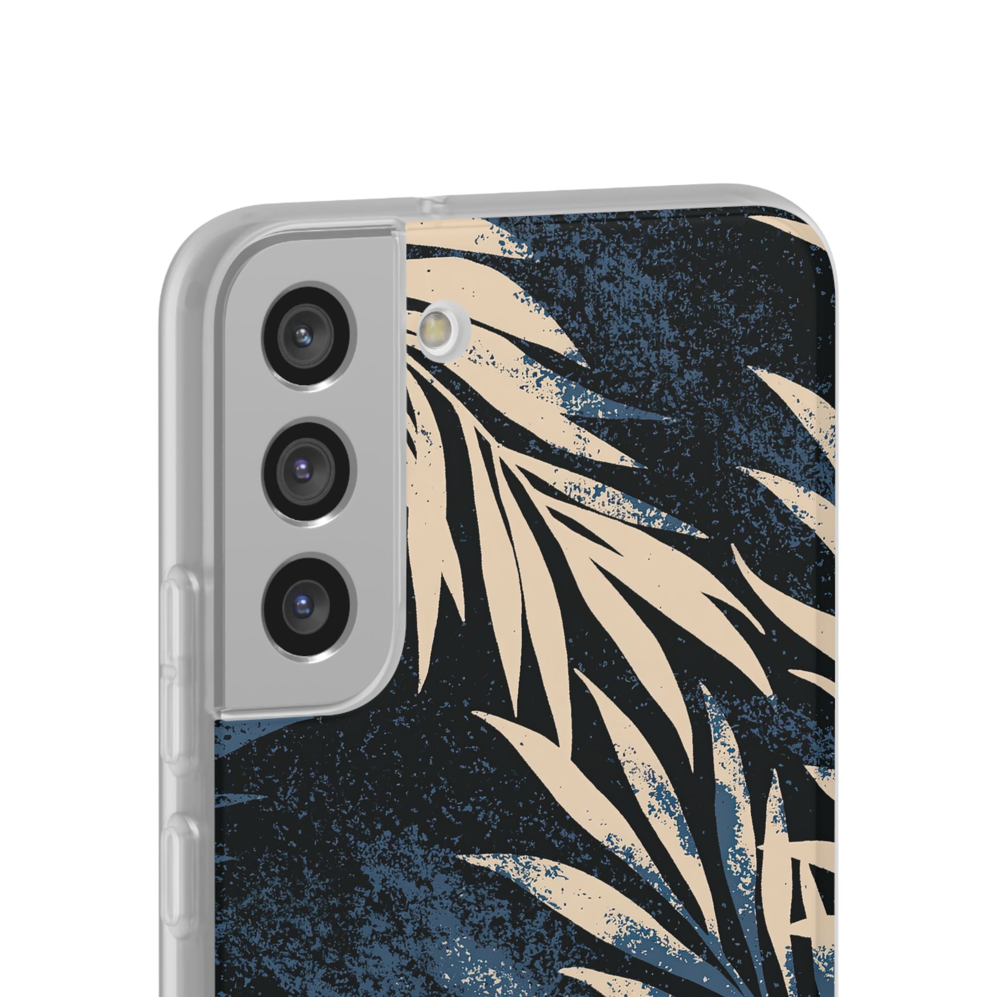 Blue Lite Phone Case for Samsung - Midnight Indigo Palm