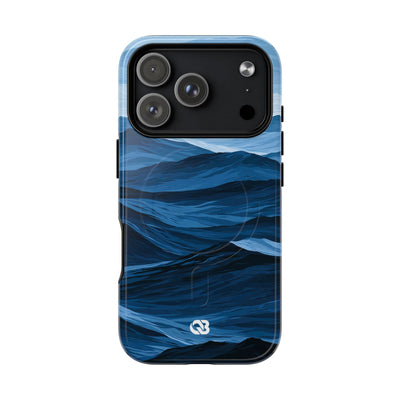 Blue Tough 2.0 Magsafe Phone Case for iPhone - Cobalt Ridge Tides