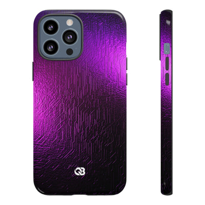 Violet Cyber Circuit · Tough Phone Case for iPhone · Purple