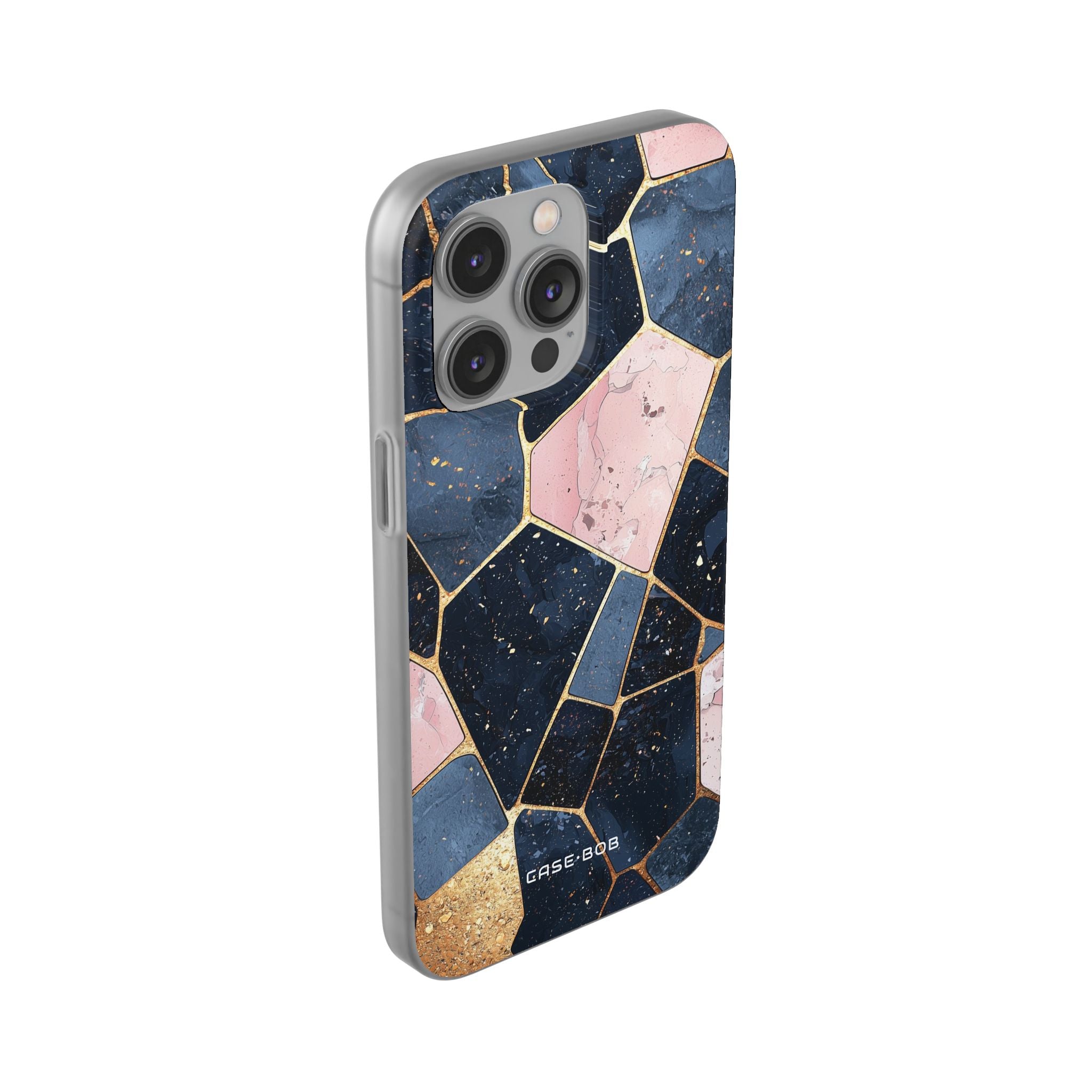 Golden Mosaic iPhone 14 Pro Max Case - Soft