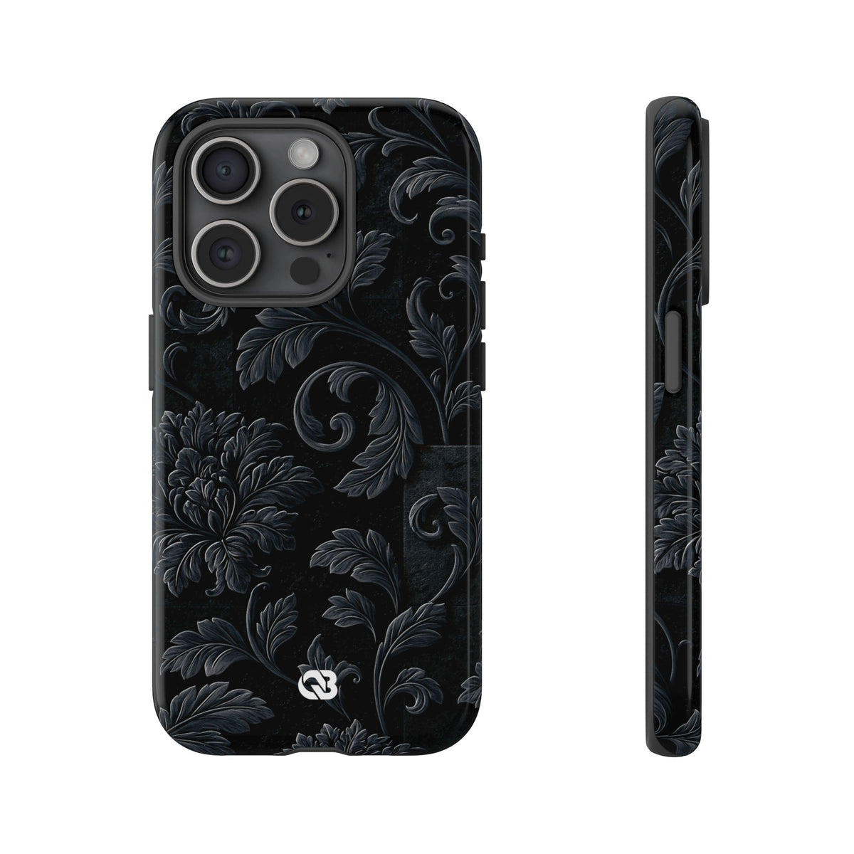 Obsidian Damask · Tough Phone Case for iPhone · Black