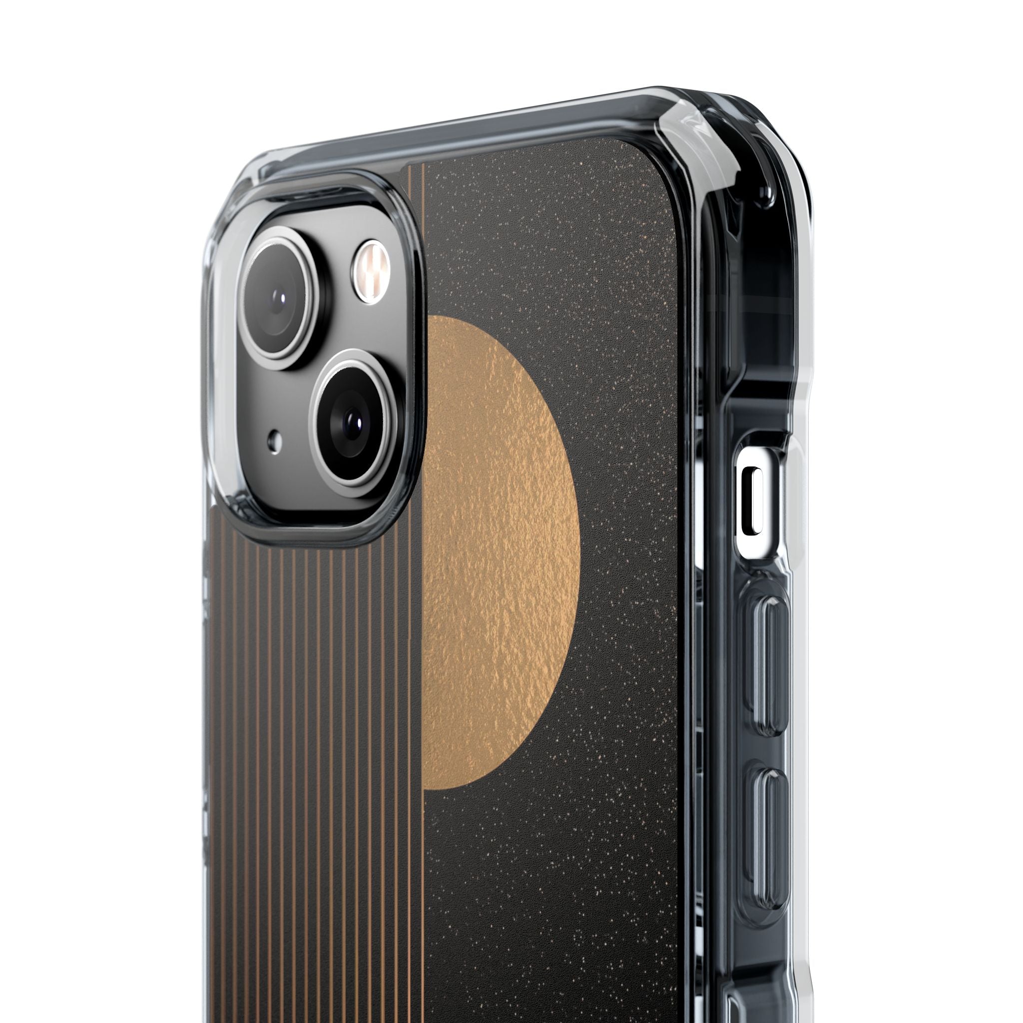 Gold Impact MagSafe Phone Case for iPhone - Gilded Obsidian Dunes