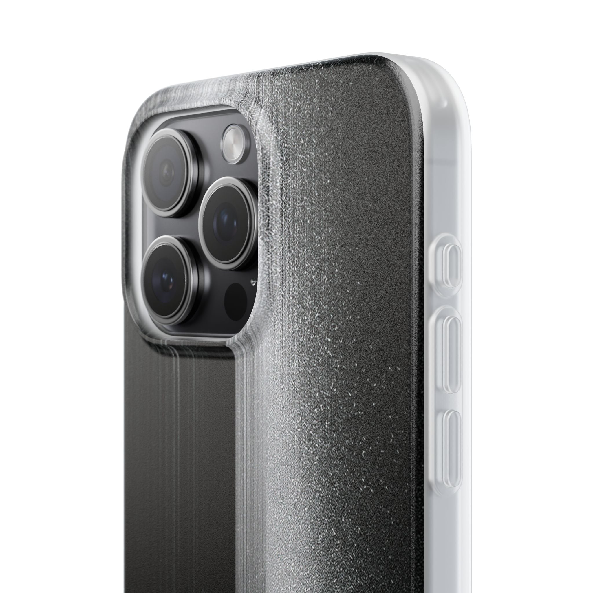 Black Lite Phone Case for iPhone - Brutalist Pixel Monolith