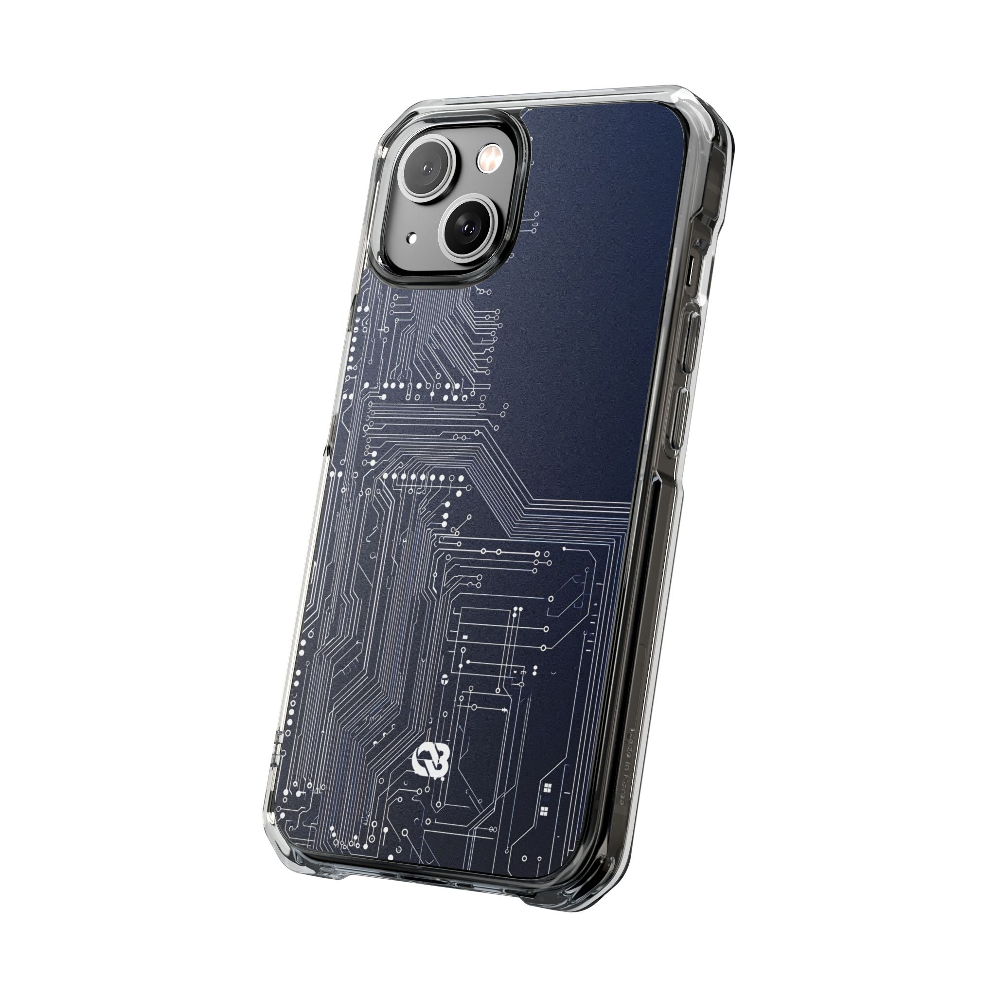 Blue Impact MagSafe Phone Case for iPhone - Cobalt Data Stream