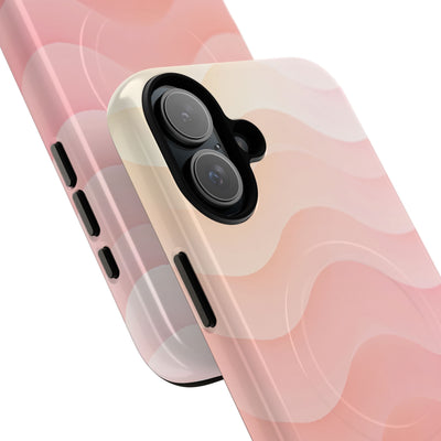 Blush Horizon Waves · Tough 2.0 Magnetic Phone Case for iPhone · Pink