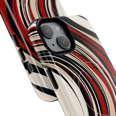 Crimson Flow Waves · Tough+ Magsafe