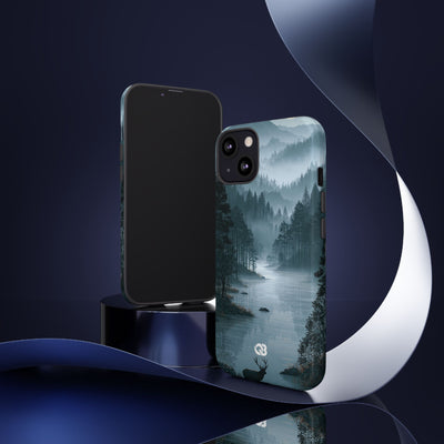 Silent Nordic Fjord · Tough Phone Case for iPhone · Blue