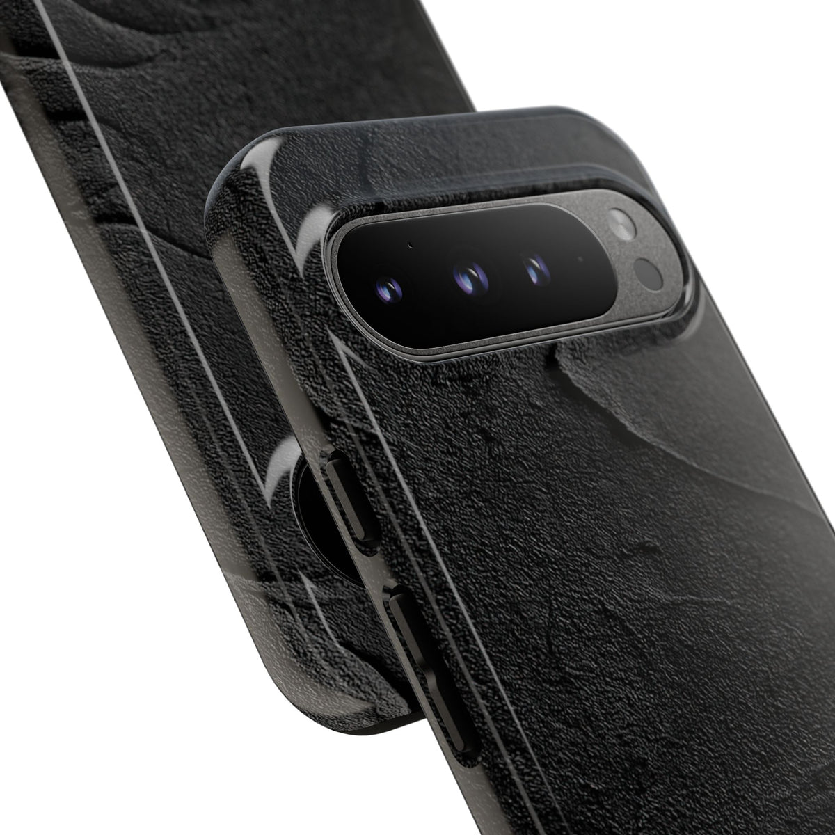 Obsidian Stucco Relief · Tough Phone Case for Pixel ·  Black