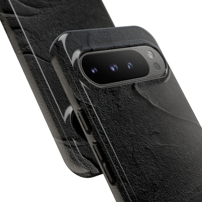 Obsidian Stucco Relief · Tough Phone Case for Pixel ·  Black