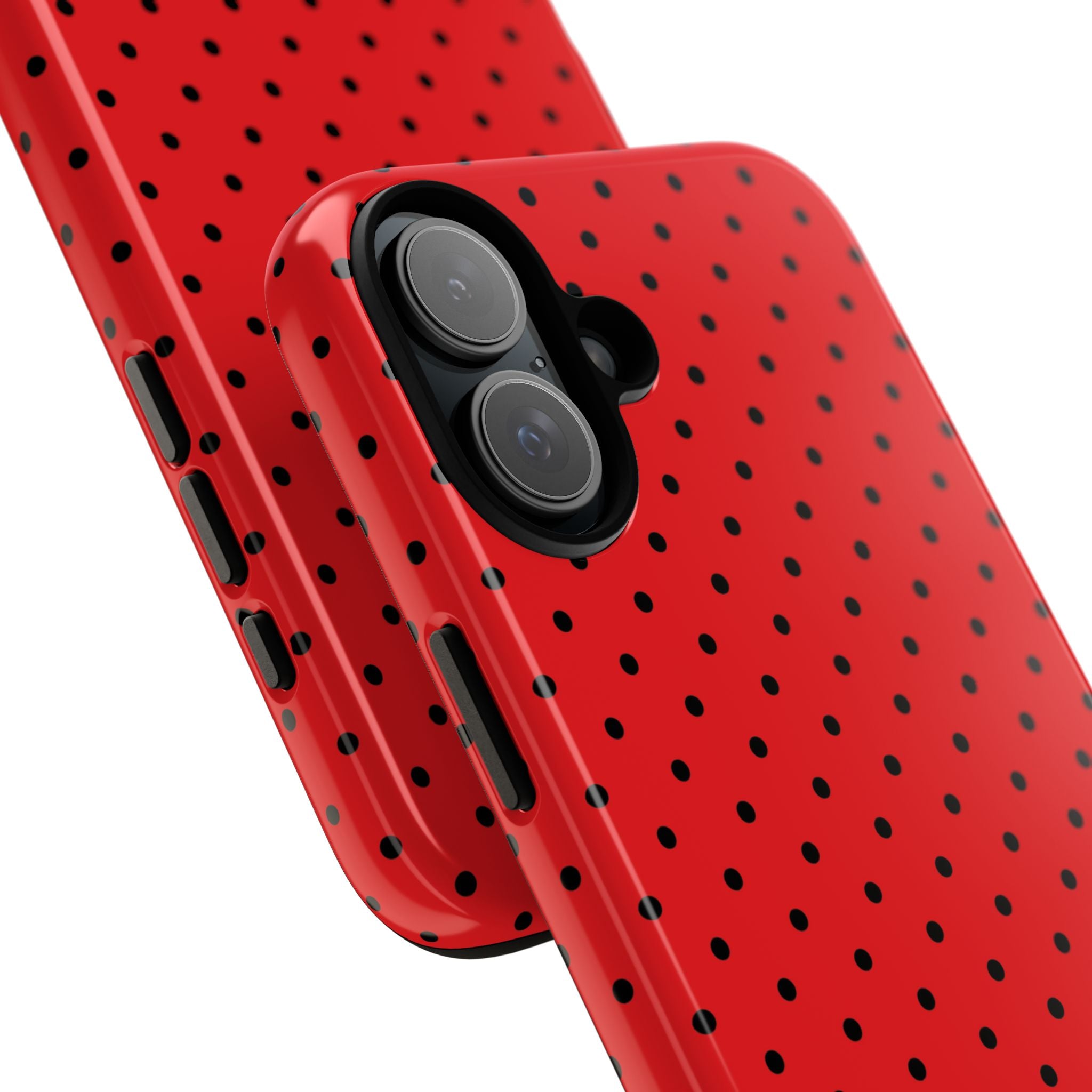 Black Dot Matrix iPhone 16 Plus Case - Tough