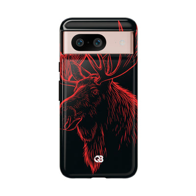 Nordic Elk · Tough Phone Case for Pixel ·  Black