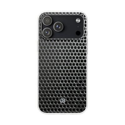 Silver Lite Phone Case for iPhone - Brutalist Steel Mesh