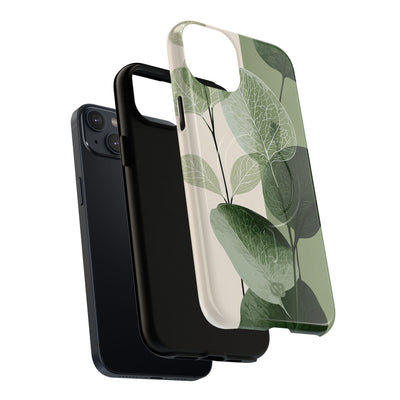 Green Tough 2.0 Magsafe Phone Case for iPhone - Sage Leaf Skeletals