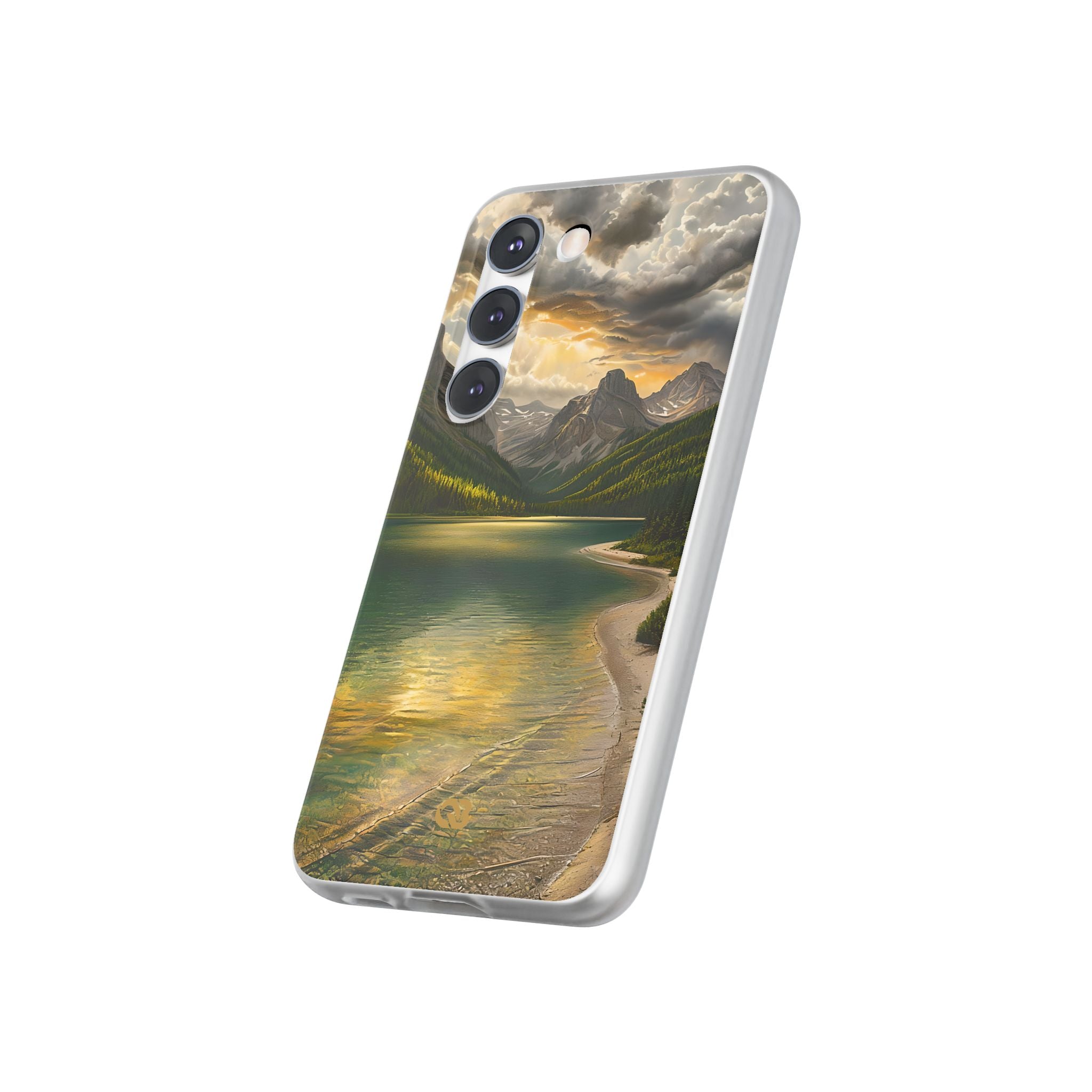 Gilded Mountain Lake · Soft Handyhülle für Samsung