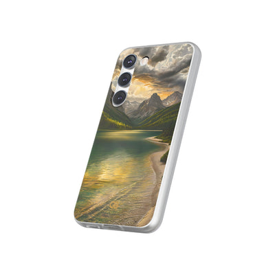 Gilded Mountain Lake · Soft Handyhülle für Samsung