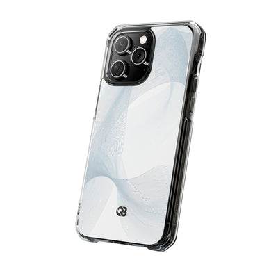 White Impact MagSafe Phone Case for iPhone - Arctic Line Current