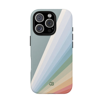 Green Tough Phone Case for iPhone - Sage Prism Beam