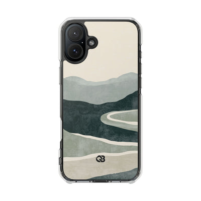 Green Impact MagSafe Phone Case for iPhone - Misty Sage Valley
