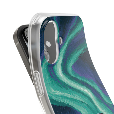 Arctic Aurora Bear · Lite Phone Case for iPhone ·  Teal