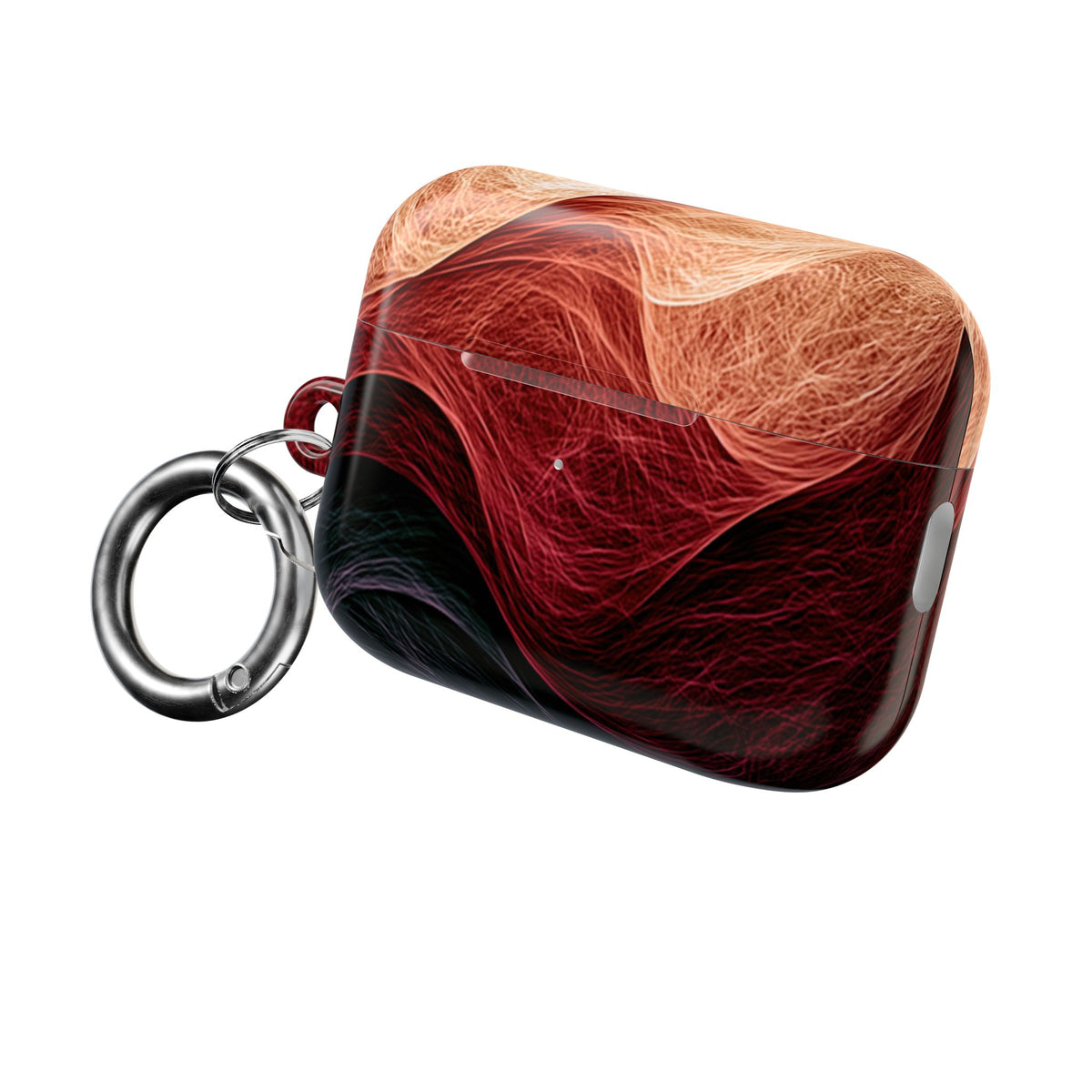 Ember Wave Dispersion · Hard Case for AirPods & AirPods Pro · Red