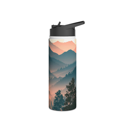 Misty Pine Summit · Insulated Water Bottle · Green