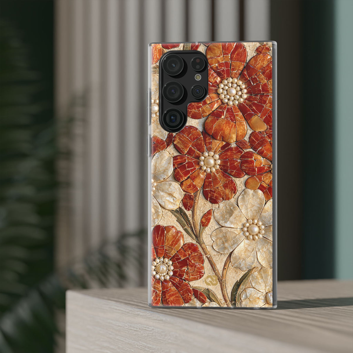 Carnelian Pearl Bloom · Lite Phone Case for Samsung · Orange