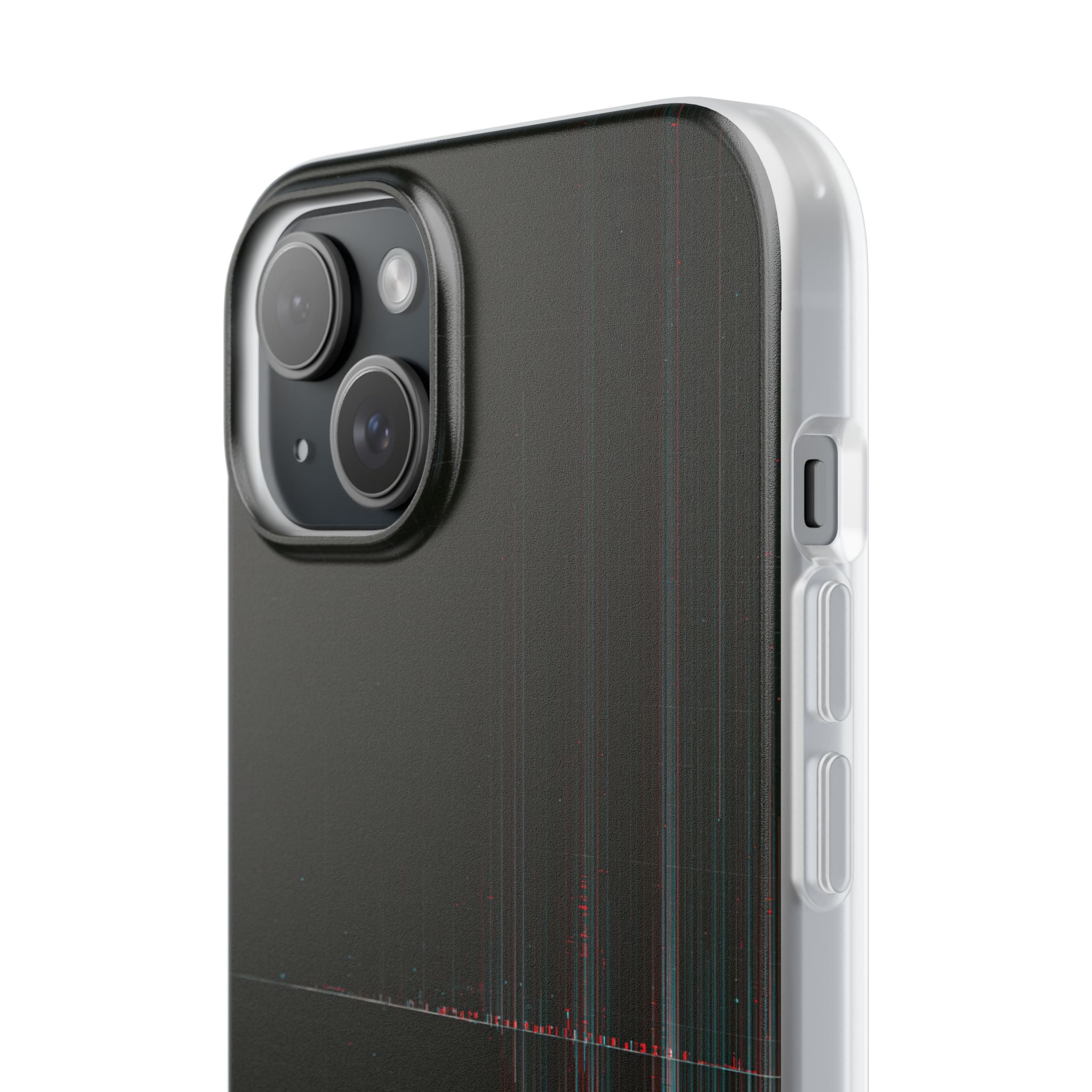 Black Lite Phone Case for iPhone - Corrupted Data Stream