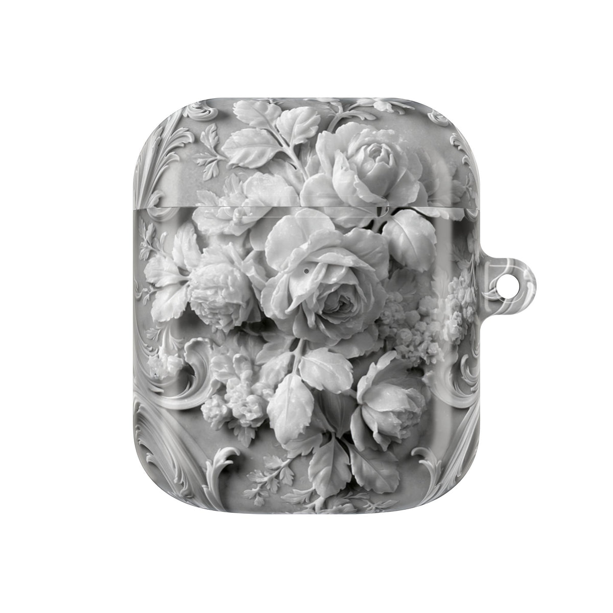 Rococo Marble Rose · Hard Case for AirPods & AirPods Pro · White