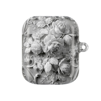 Rococo Marble Rose · Hard Case for AirPods & AirPods Pro · White