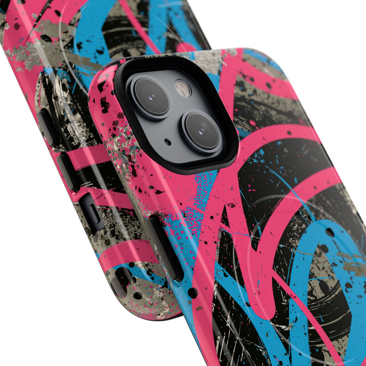 Cyber Splatter Flow · Tough 2.0 Magnetic Phone Case for iPhone · Pink