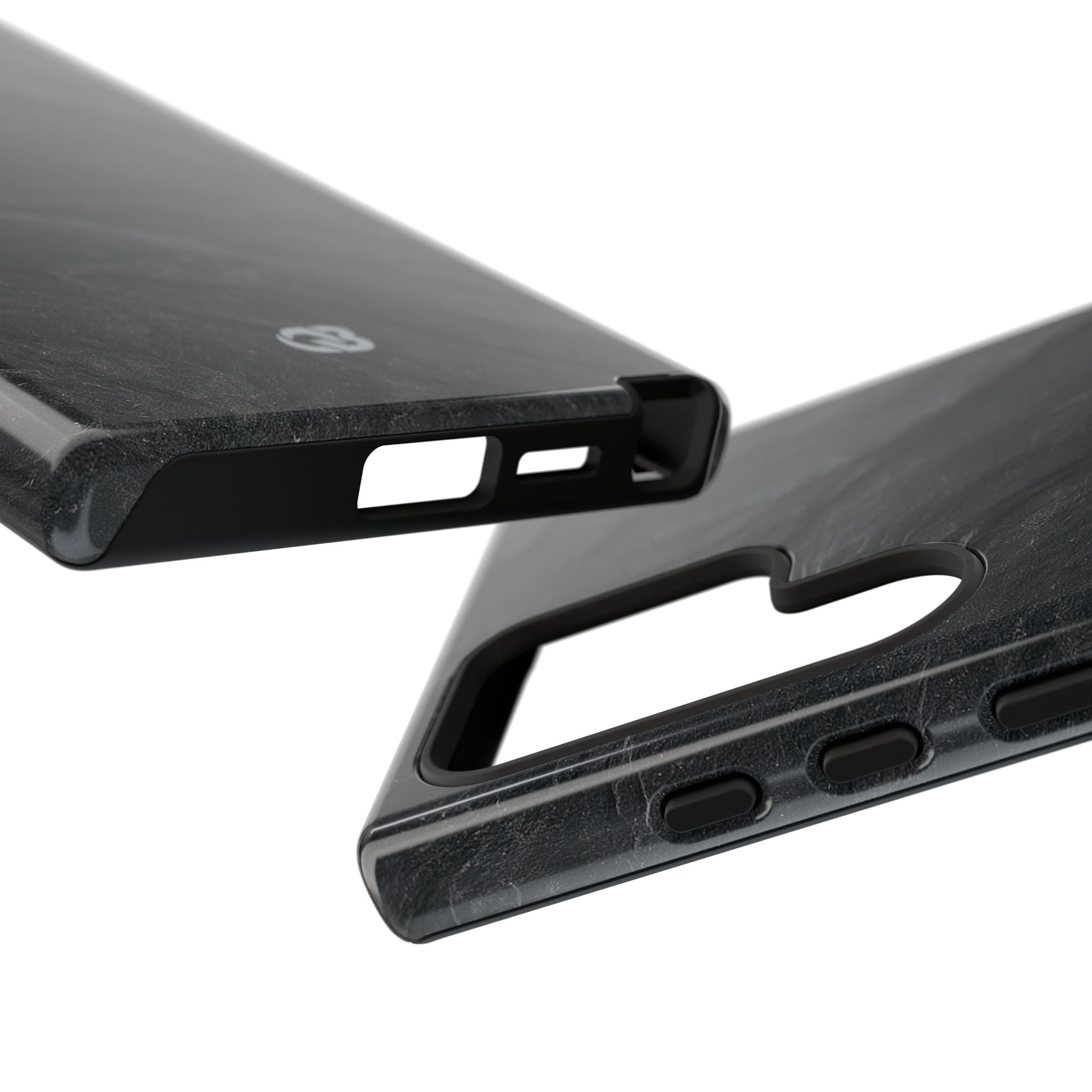 Black Tough Phone Case for Samsung - Midnight Slate Ridge