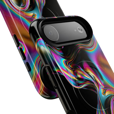 Purple Tough 2.0 Magsafe Phone Case for iPhone - Liquid Neon Chrome