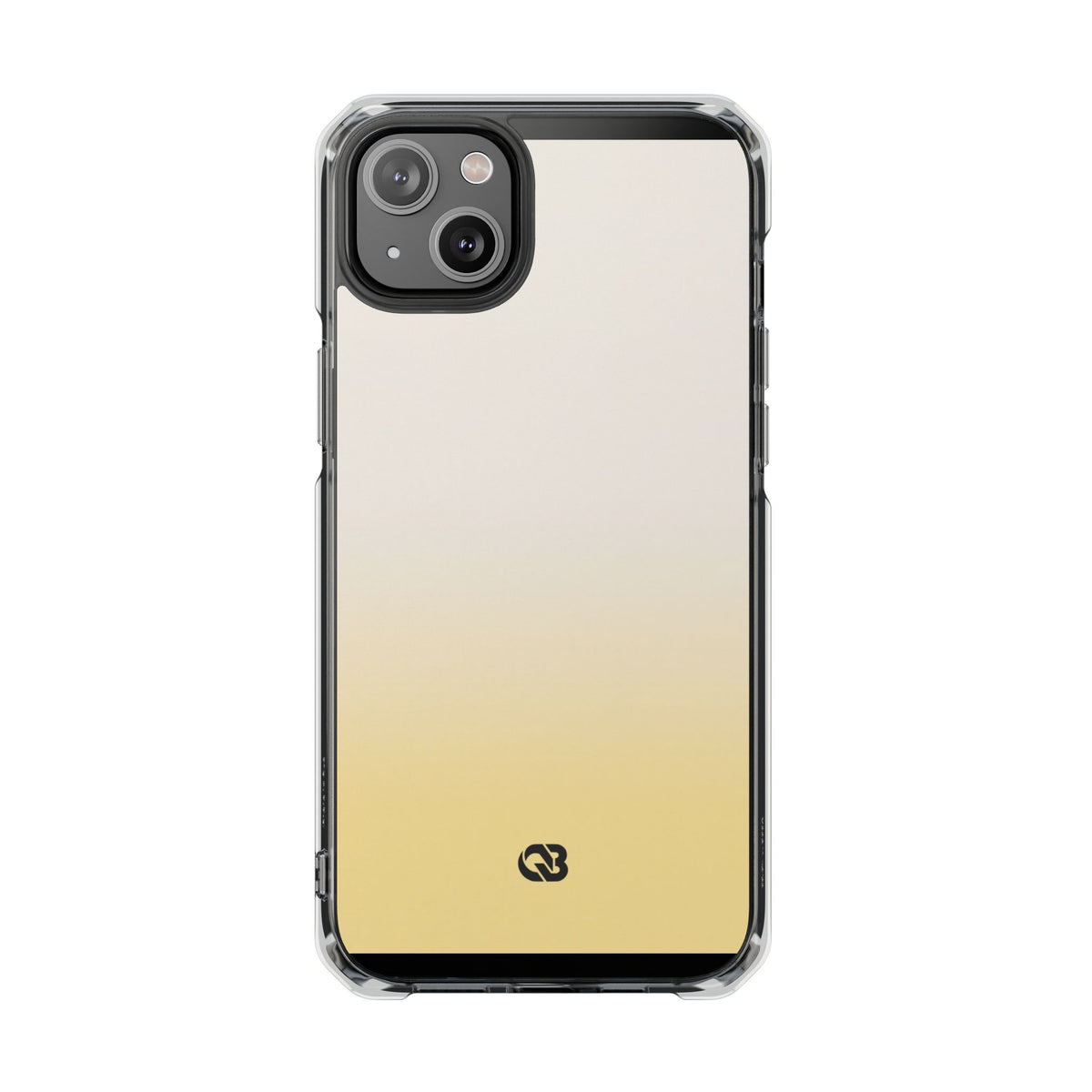 Solar Cream Ombre · Clear Impact Magnetic Phone Case for iPhone · Yellow