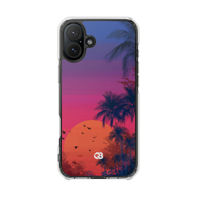 Neon Horizon Palms · Impact Phone Case for iPhone · Magsafe