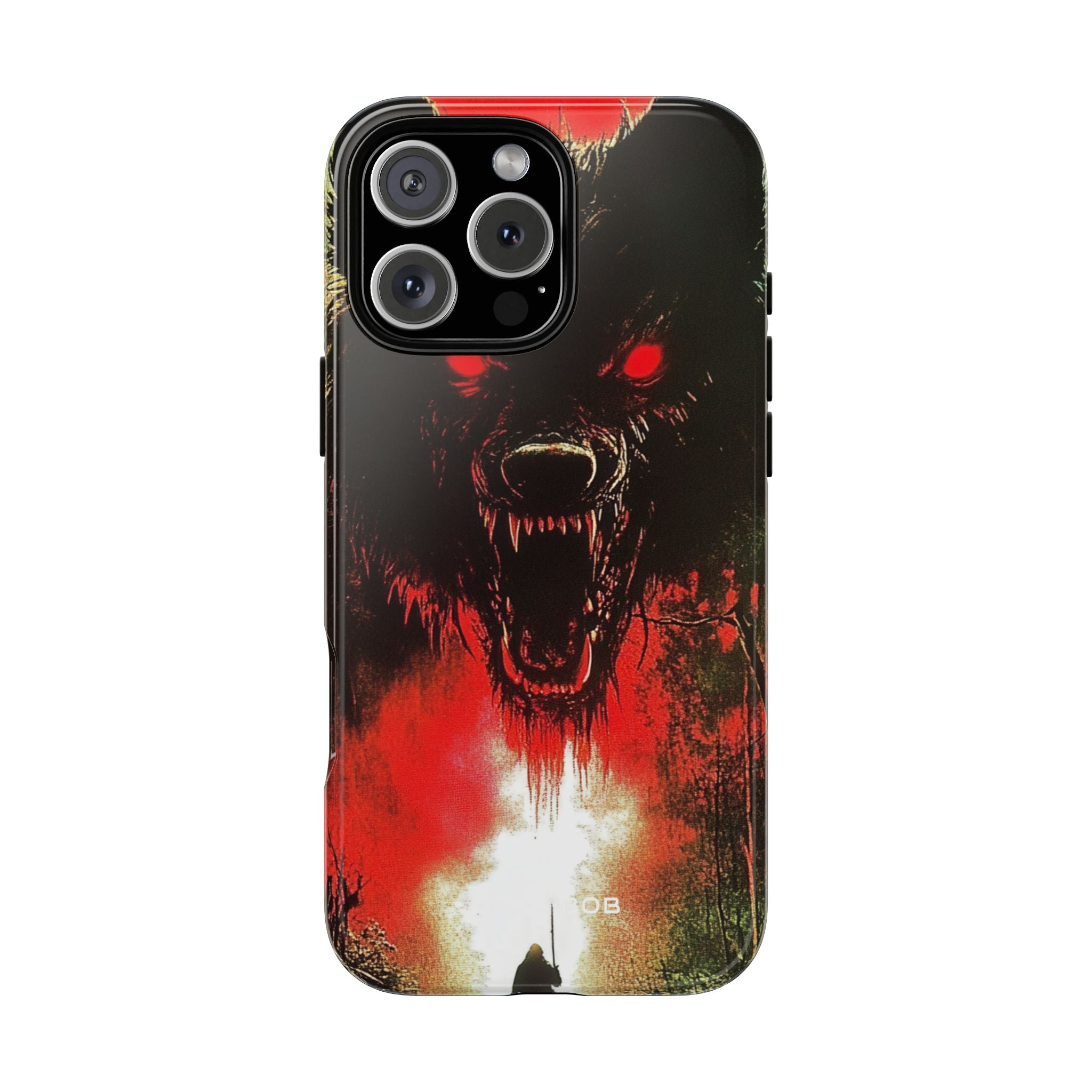 Crimson Wolf iPhone 16 Pro Max Cover - Tough