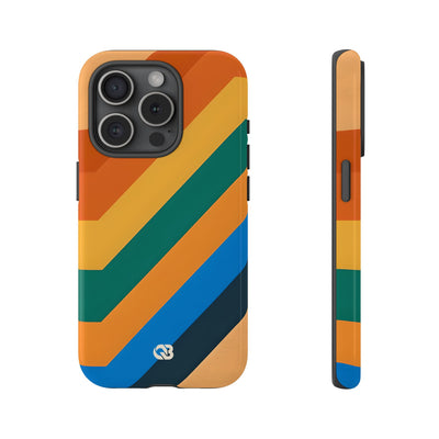 Retro Ridge Lines · Tough Hoesje voor iPhone