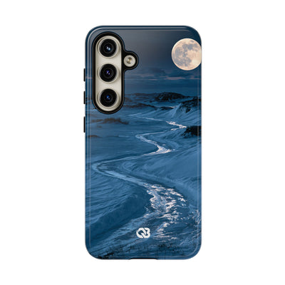 Arctic Moon Drift · Tough Phone Case for Samsung · Blue