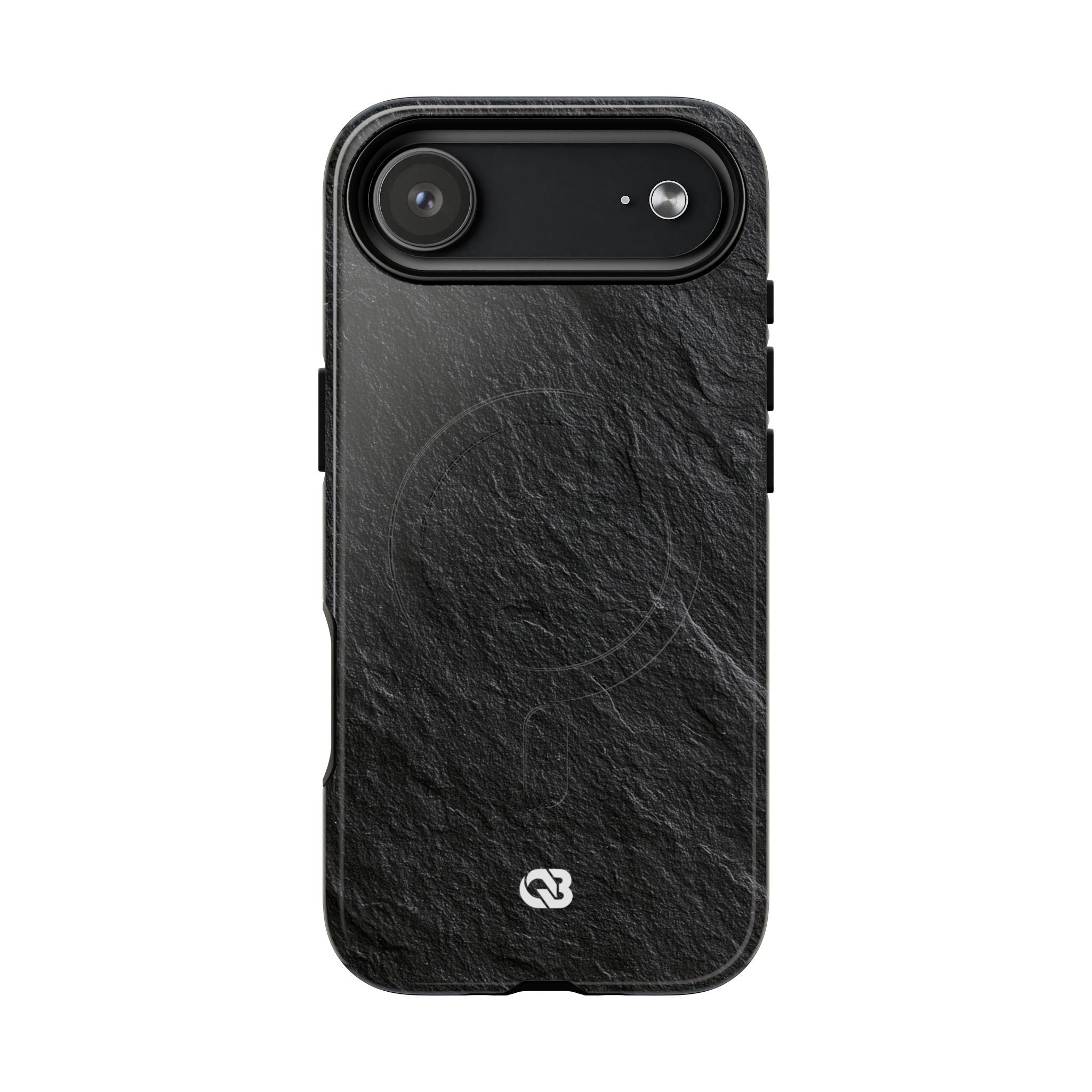 Black Tough 2.0 Magsafe Phone Case for iPhone - Raw Obsidian Slate